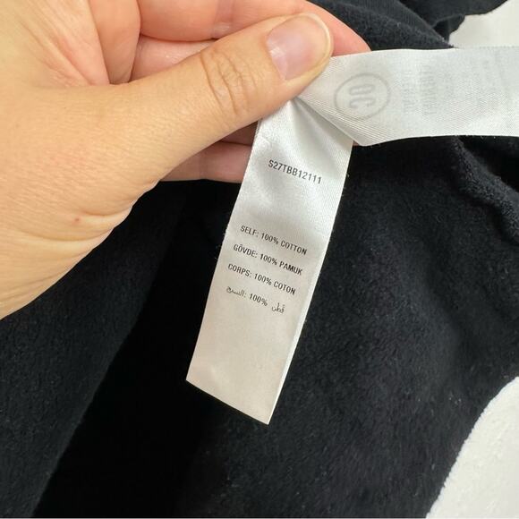 Opening Ceremony Black & White Graphic Print Short Sleeve Sweatshirt Womens S - Picture 7 of 13